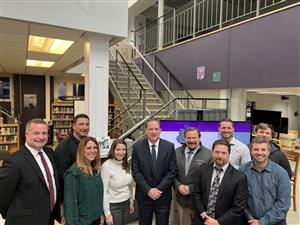 Mr. Groh with Leadership Team